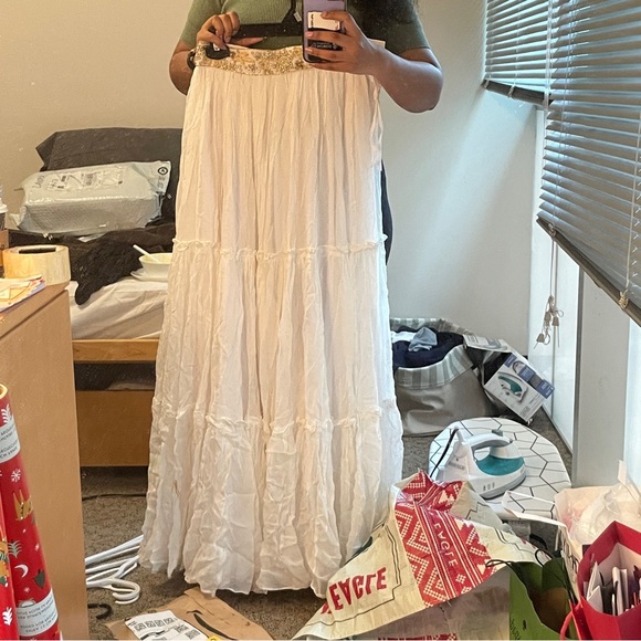 45” White Tara Lengha Skirt (XS) (BNWT) - Picture 16 of 16